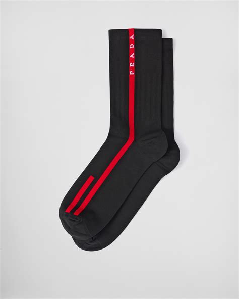 prada sokken transparant|Prada ankle socks.